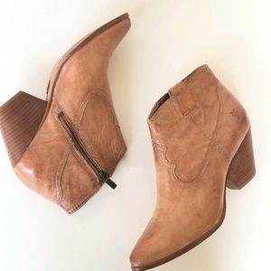Frye Reina Tan Ankle Booties